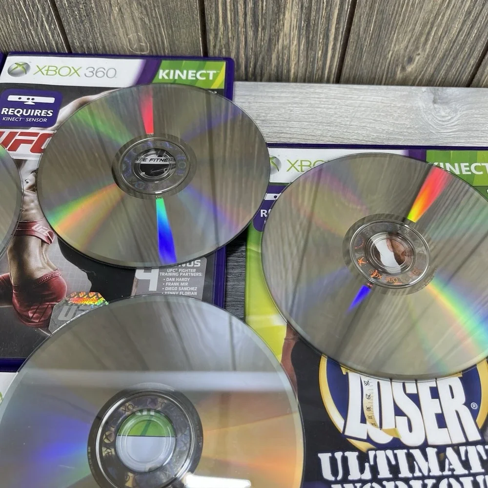 Xbox 360 Kinect Bundle Lot Of 5 Video Games Tested Working